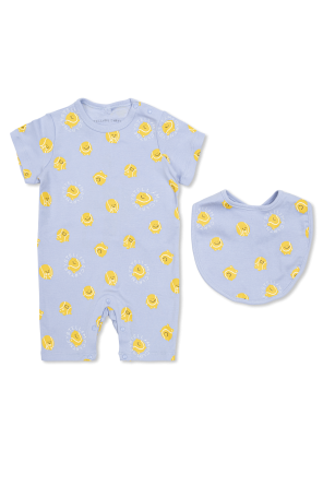 Set: bodysuit, bib